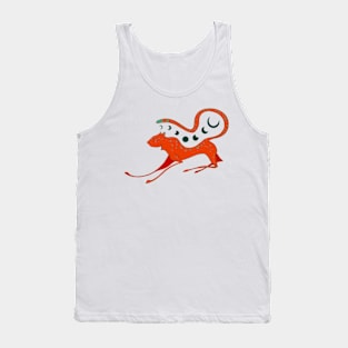 Moon Phase Feline Tank Top